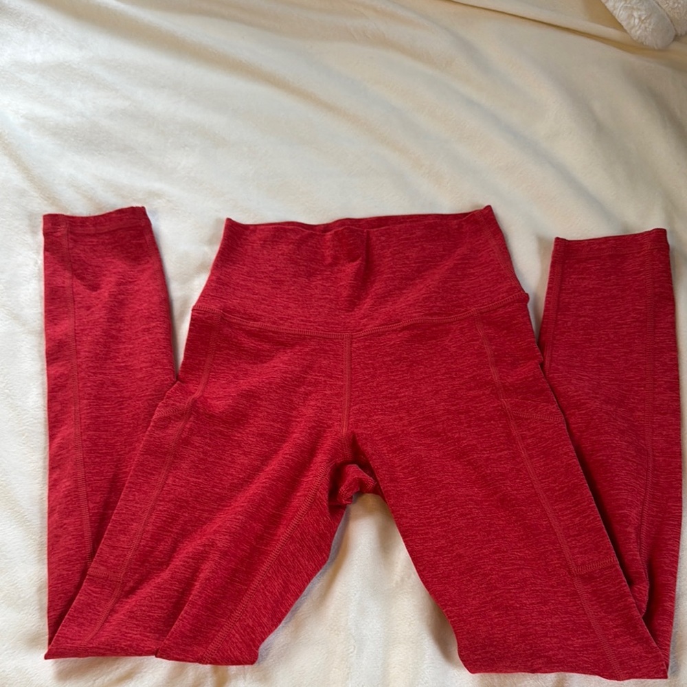 Aerie Red High-Waisted Leggings